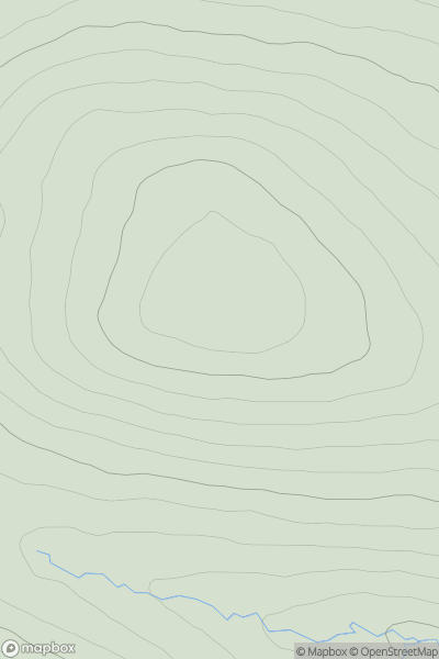 Thumbnail image for Meallan Odhar [Loch Broom to Strath Oykel] [NC293043] showing contour plot for surrounding peak